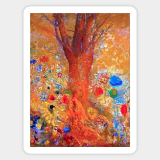 Odilon Redon the buddha Sticker